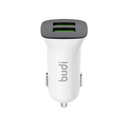 Budi CC631LW 2.4A 2USB Car Charger with USB-A to Lightning Combo
