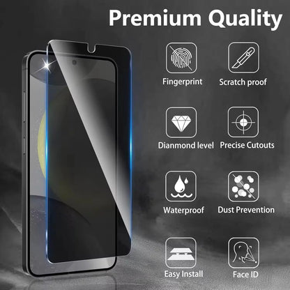 Privacy Fingerprint tempered glass for Samsung