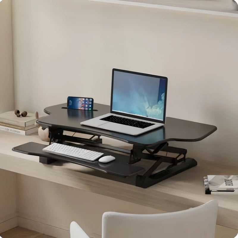 ONLINE Sit Stand Desk Adjustable Riser Ergonomic Work Station 1200x590mm GLD07L