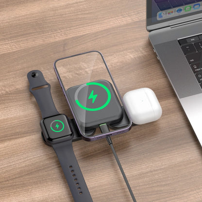 Budi WL4500B 3 in 1 MagFit Foldable Wireless Charger