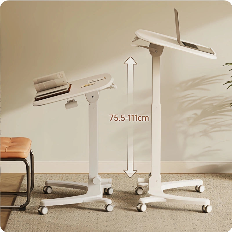 ONLINE Mobile Work Station WHEELY Sit Stand Desk Foldable Timber Look Desktop 680X535MM FA106lwoow