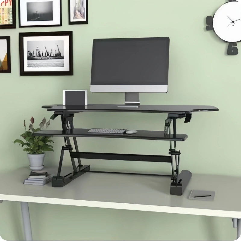 ONLINE Sit Stand Desk Adjustable Riser Ergonomic Work Station 1200x590mm GLD07L