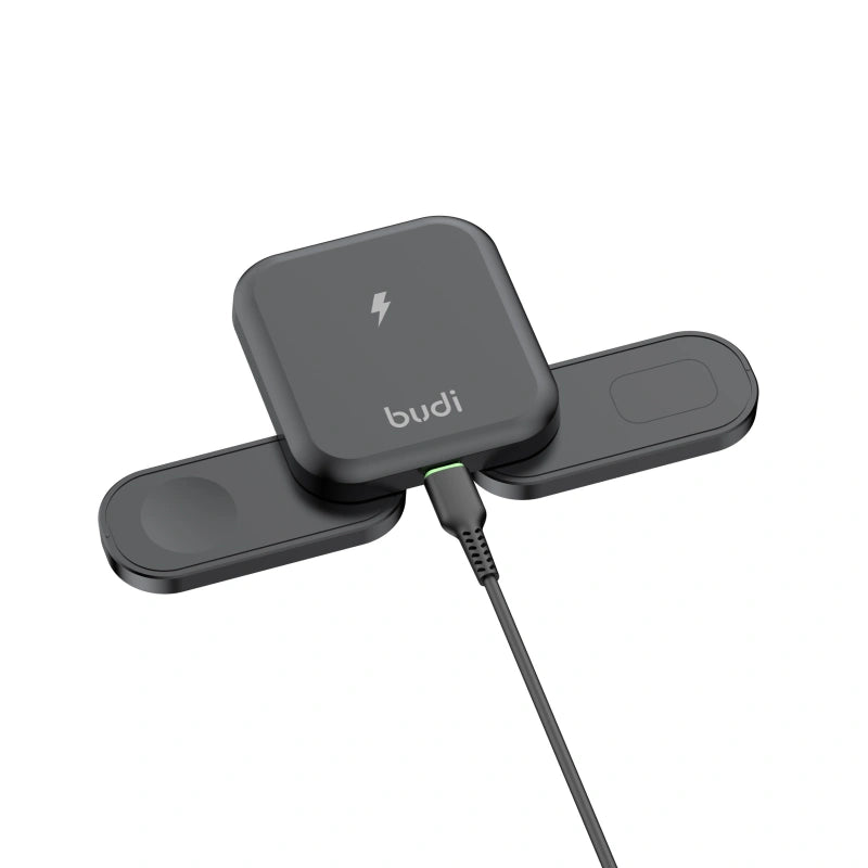Budi WL4500B 3 in 1 MagFit Foldable Wireless Charger