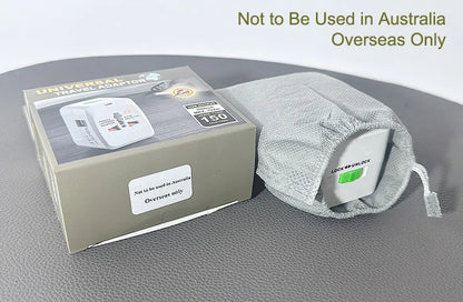 Universal All-in-One International Travel Adapter 931D (1000mA USB, Grey)