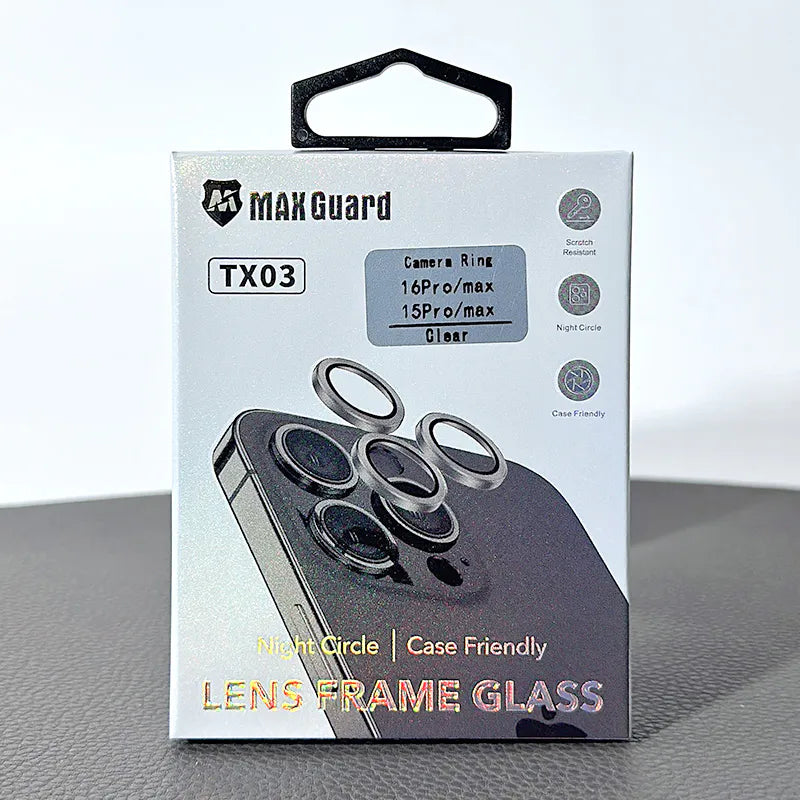 Alloy glass lens film camera screen protector for iPhone TX03