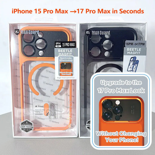 Case for iPhone 15 Pro max 6.7 Beetle MagFit Upgrade to the 17 Pro max Look