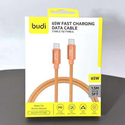 Budi DC271TT15 1.5m 65W Type-C to C Cable
