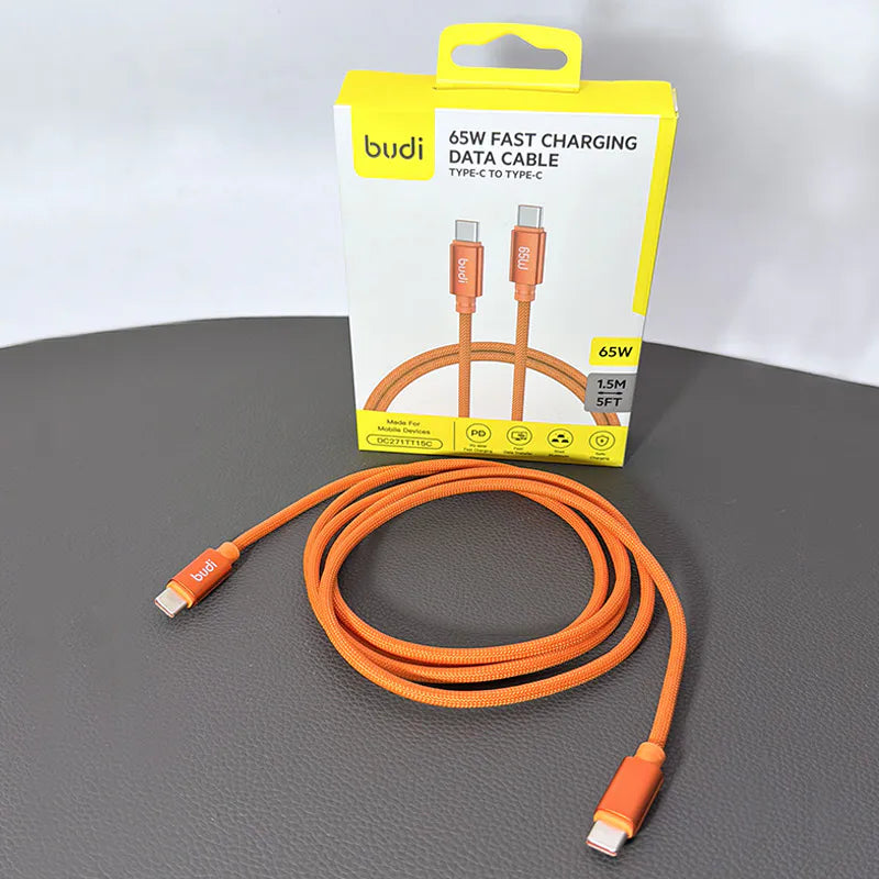 Budi DC271TT15 1.5m 65W Type-C to C Cable
