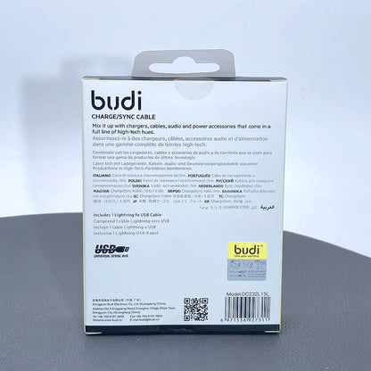 Budi DC232L15L 1.5m USB-A to Lightning cable
