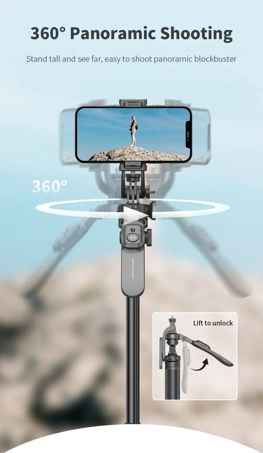 LONG  2m Stable Selfie Tripod C05
