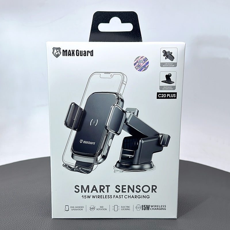 Maxguard C20 Plus 15W Wireless Car Charger Holder