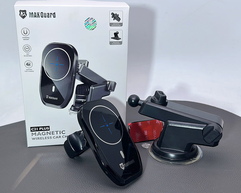 Maxguard C21 Plus 15W MagFit Wireless Car Holder
