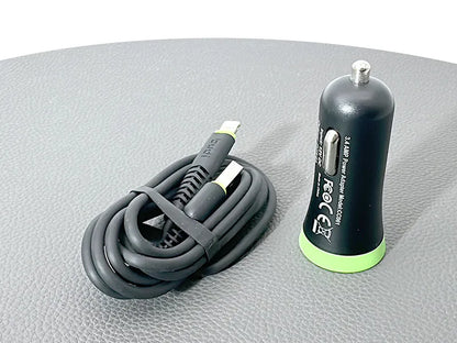 Budi CC061LB 3.4A 2USB Car Charger witht USB-A to Lightning combo