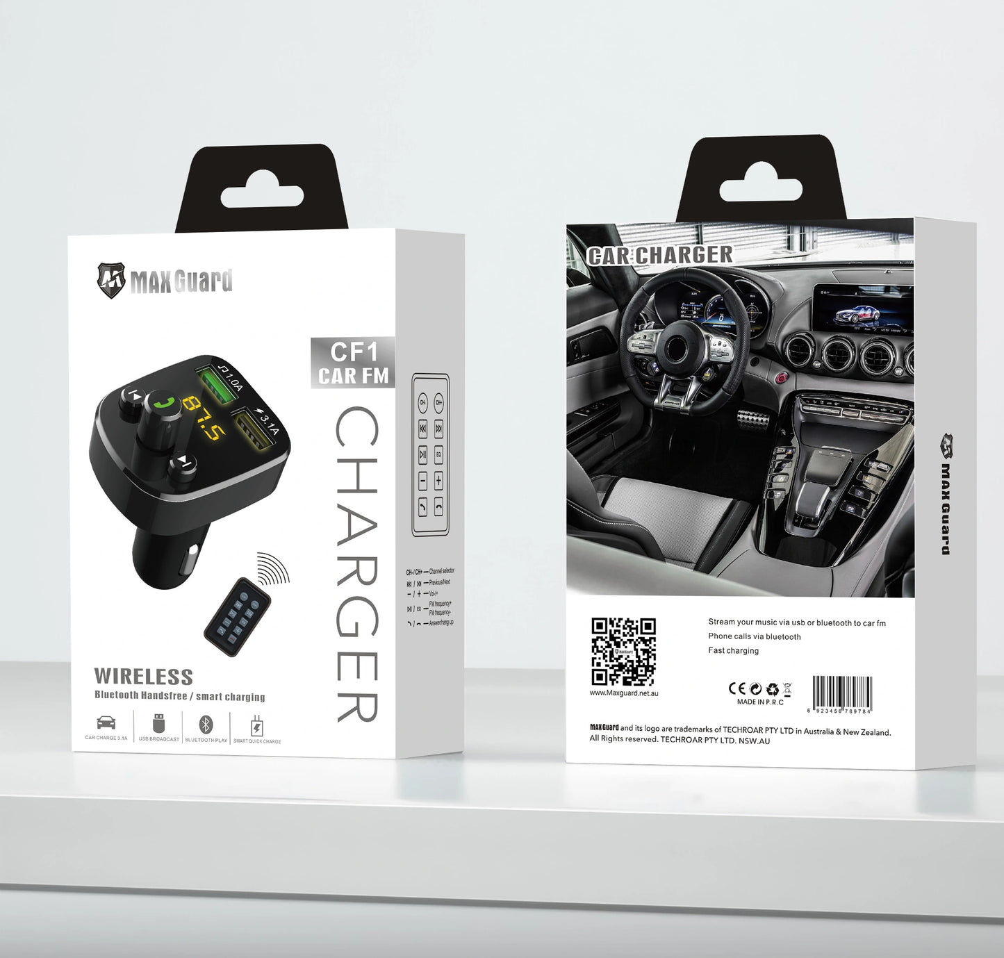 Maxguard CF1 Wireless Bluetooth FM Transmitter