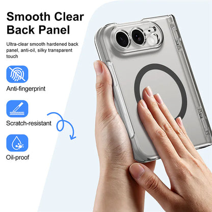 Case for iPhone Duo Crystal Foldmag (Built-in Tempered Glass)