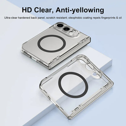 Case for iPhone Duo Crystal Foldmag (Built-in Tempered Glass)