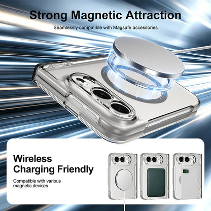 Case for iPhone Duo Crystal Foldmag (Built-in Tempered Glass)