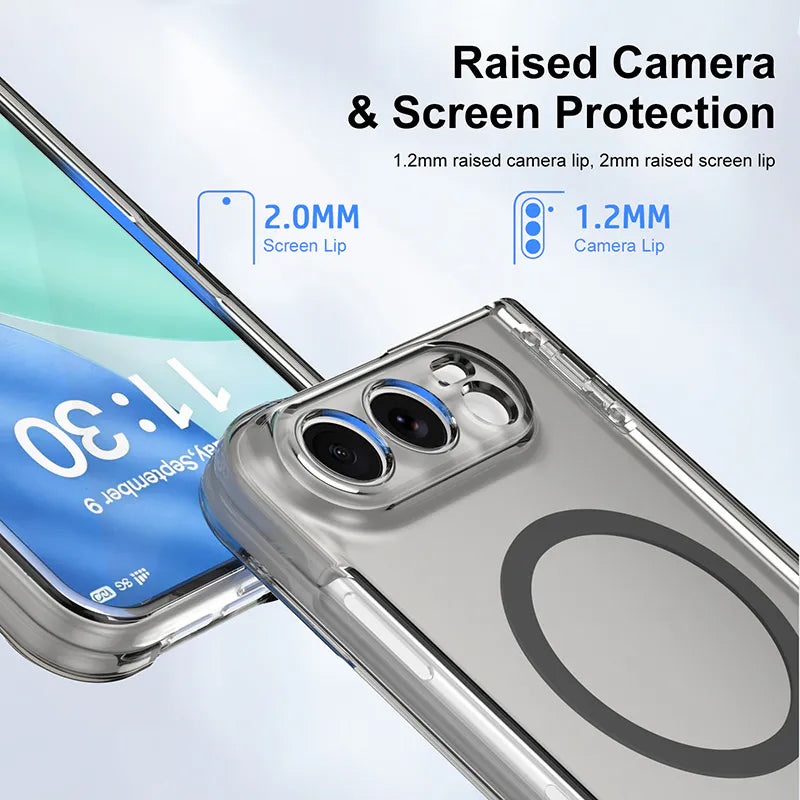 Case for iPhone Duo Crystal Foldmag (Built-in Tempered Glass)