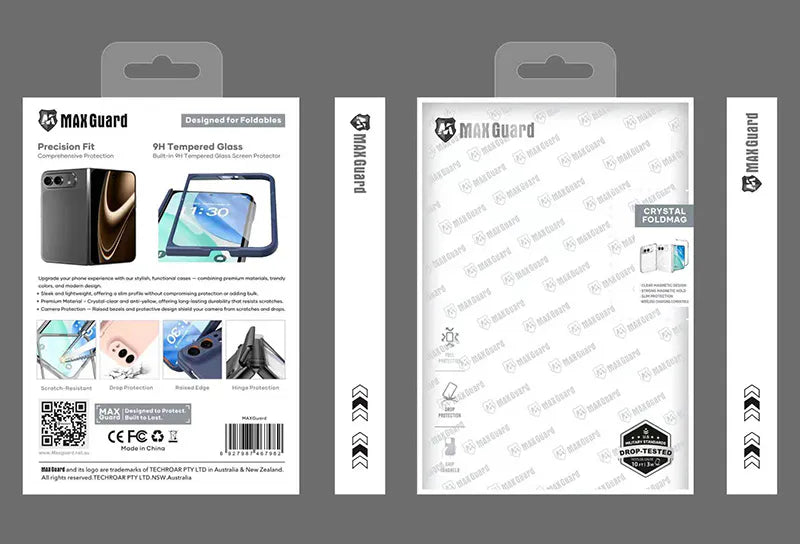 Case for iPhone Duo Crystal Foldmag (Built-in Tempered Glass)