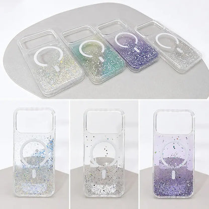 Case for iPhone 15 Pro max 6.7 Crystal Glitter MagFit