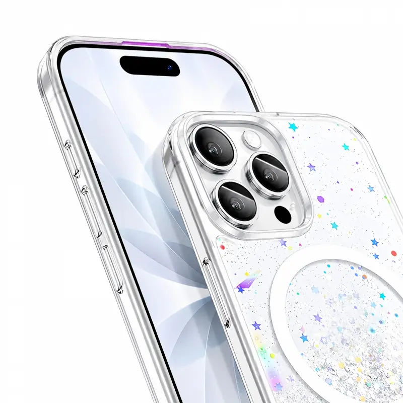 Case for iPhone 15 Pro max 6.7 Crystal Glitter MagFit