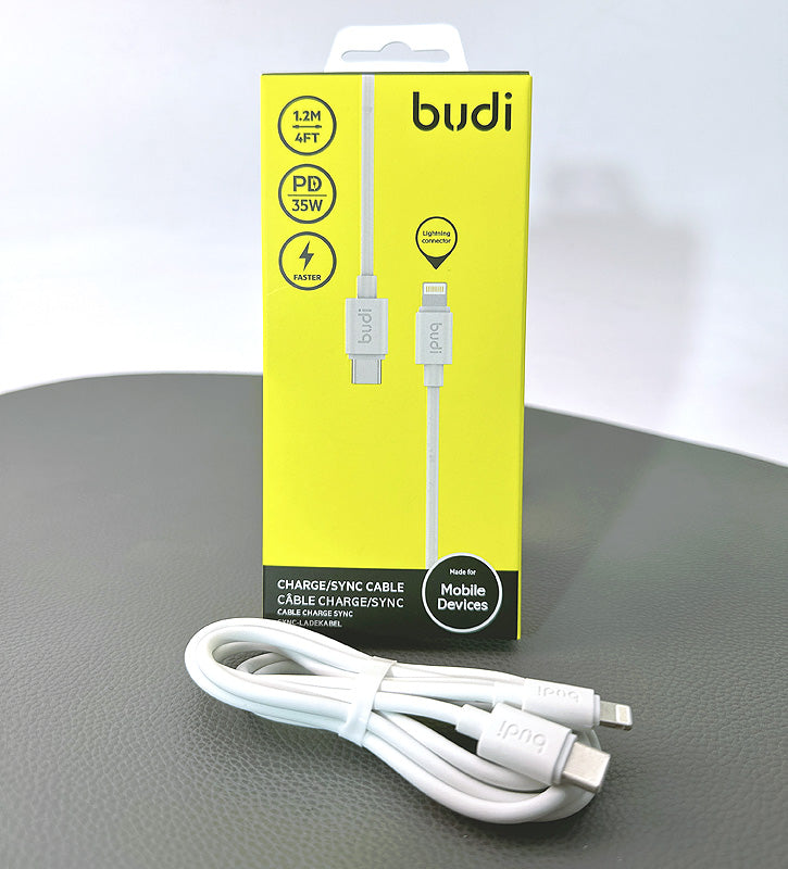 Budi DC023TL12 1.2m 35W Type-C to Lightning Cable