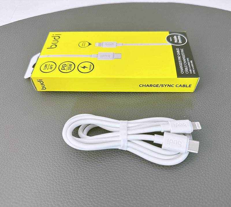 Budi DC023TL12 1.2m 35W Type-C to Lightning Cable