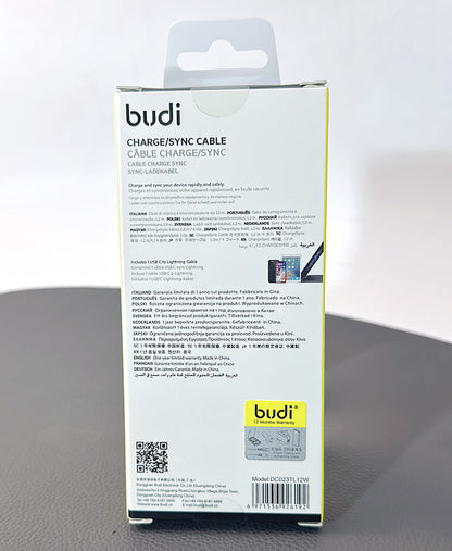 Budi DC023TL12 1.2m 35W Type-C to Lightning Cable