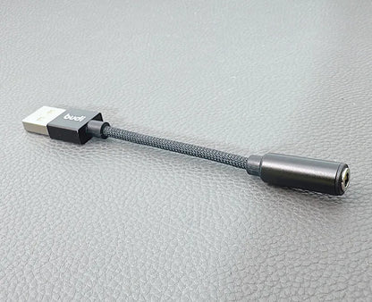 Budi DC106B USB-A to 3.5mm AUX Audio Adapter (11cm)