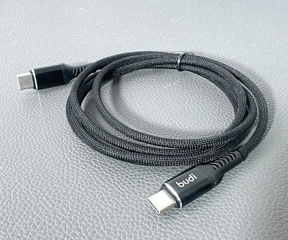 Budi DC253TT12B 1.2m 65W Type-C to C Cable