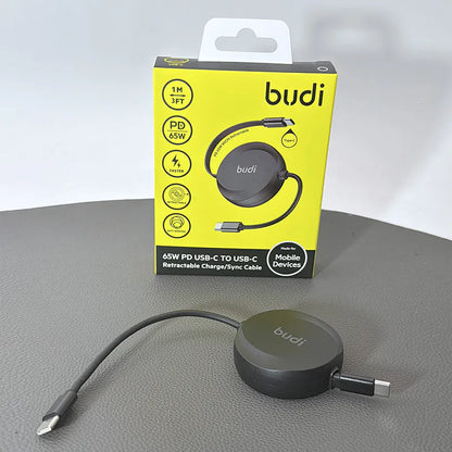 Budi DC257TT10B 1m 65W Type-C to C Cable