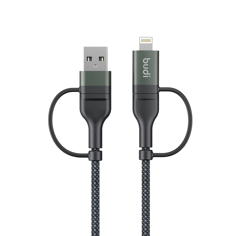 Budi DC259ATTL12B 65W 27W 4-in-1 Charge/SYNC Cable