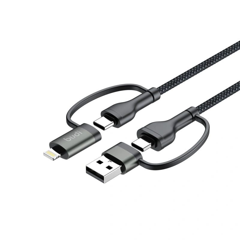Budi DC259ATTL12B 65W 27W 4-in-1 Charge/SYNC Cable
