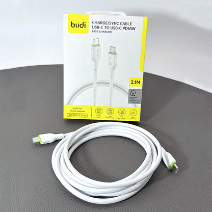 Budi DC261TT21W 2.1m Type-C to C Cable