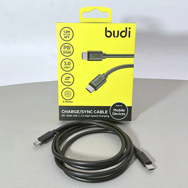 Budi DC536TT12 1.2m PD 100W Type-C to C Cable