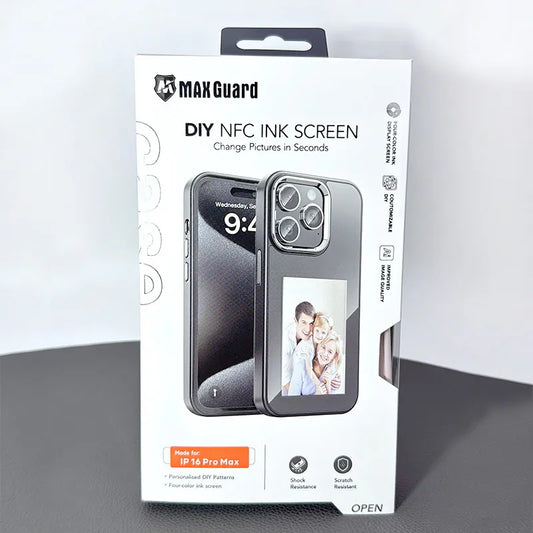 Case for Iphone 13 6.1 Maxguard DIY NFC Ink Screen  (14 6.1 fit)