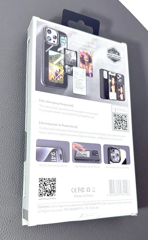 Case for Iphone 14 6.1 Maxguard DIY NFC Ink Screen  (13 6.1 fit)