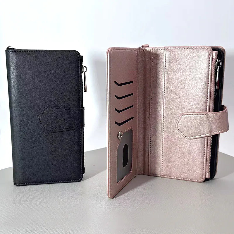 S24/S25 Maxguard Detachable Magnetic Zipper Wallet Case