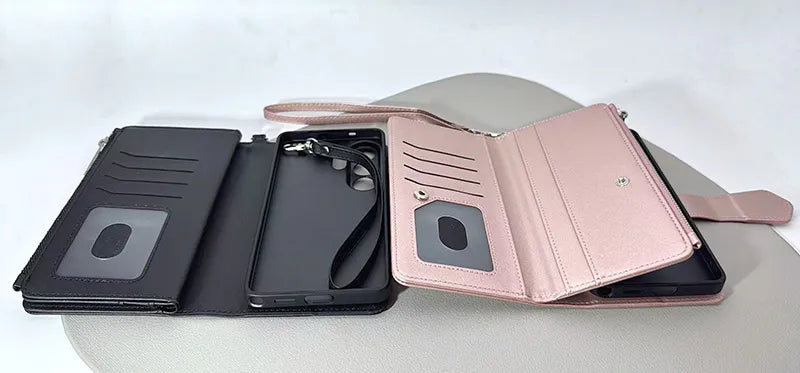S24/S25 Maxguard Detachable Magnetic Zipper Wallet Case