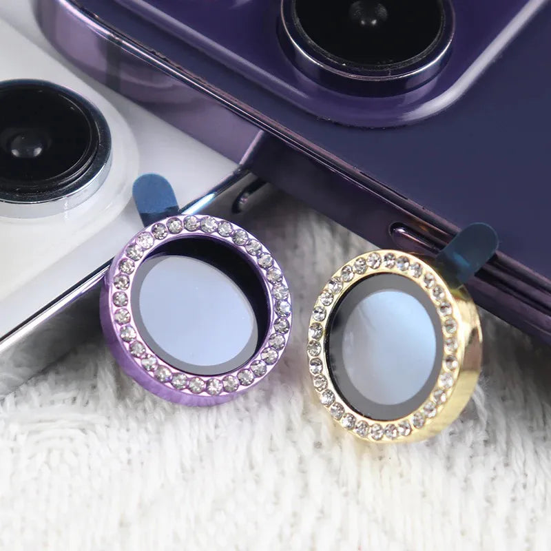 Diamond Camera Ring glass screen protector for iPhone