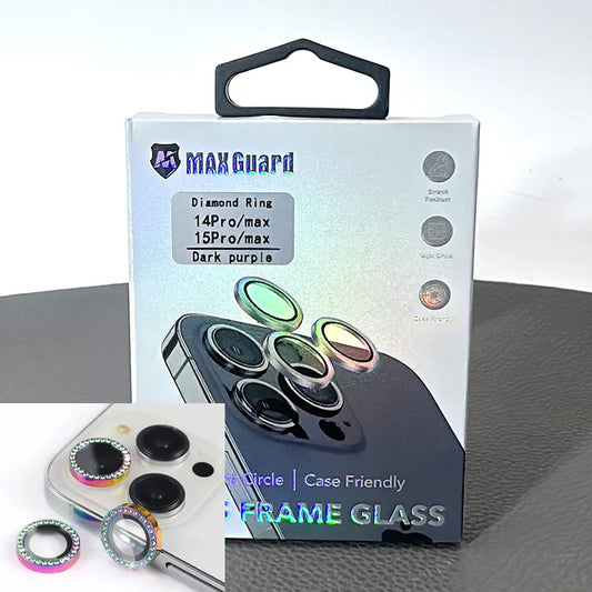 Diamond Camera Ring glass screen protector for iPhone