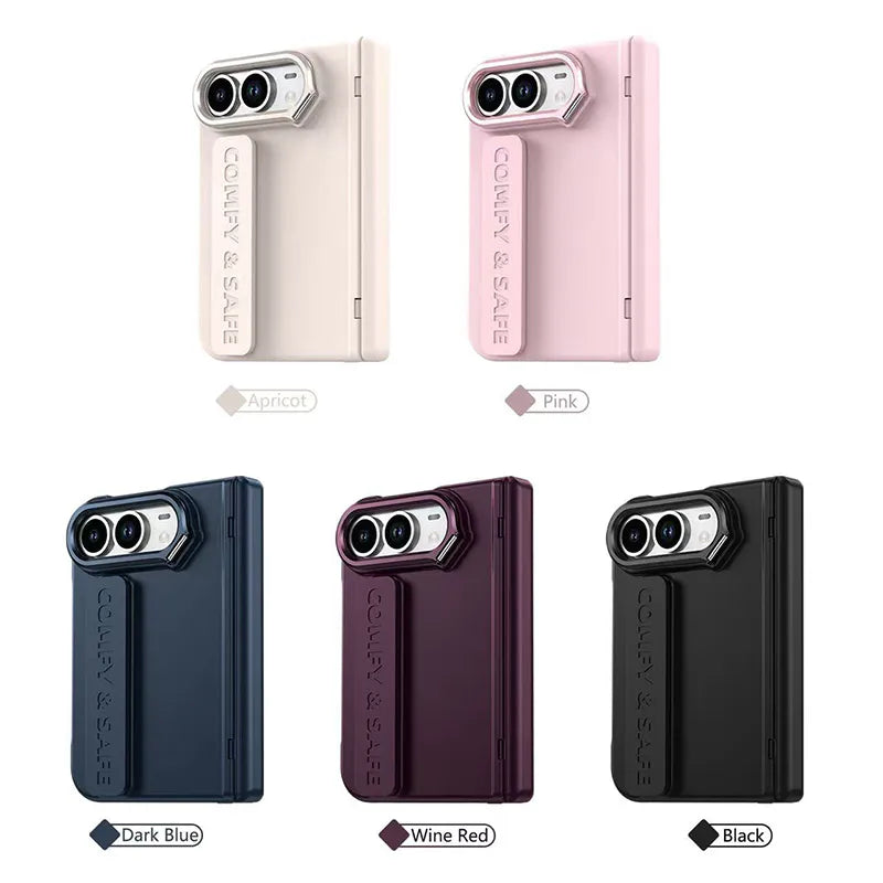 Case for iPhone Duo Gripsafe stand fold (Built-in Tempered Glass)