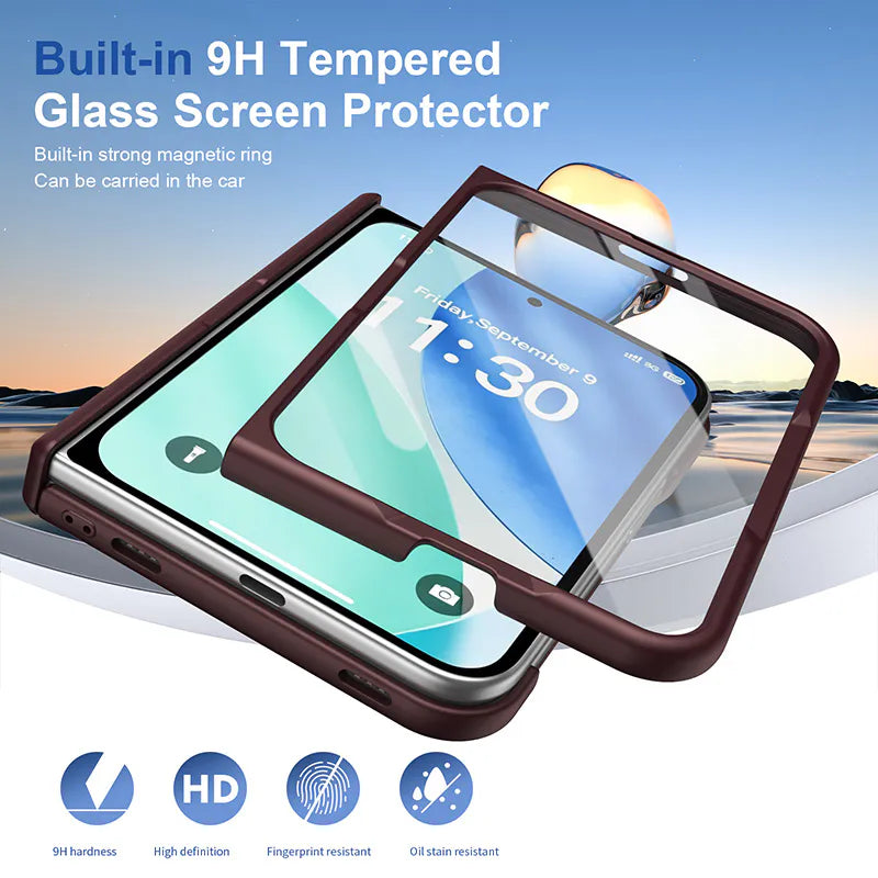 Case for iPhone Duo Mag Snap Pro Fold MagFit (Built-in Tempered Glass)