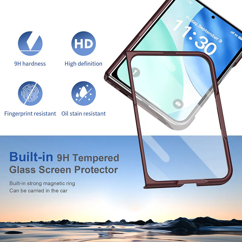 Case for iPhone Duo Mag Snap Pro Fold MagFit (Built-in Tempered Glass)