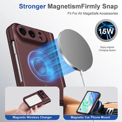 Case for iPhone Duo Mag Snap Pro Fold MagFit (Built-in Tempered Glass)