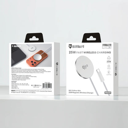 Maxguard MD09 25W Qi2.2 Ultra-thin Magnetic Wireless Charger