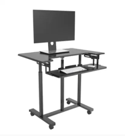 ONLINE Mobile WHEELY Sit Stand Desk Work Station 899X564MM FDS301
