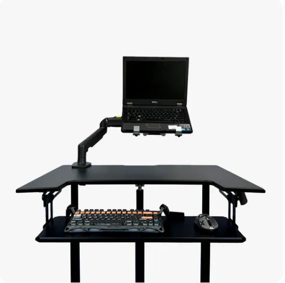 ONLINE Mobile WHEELY Sit Stand Desk Work Station 899X564MM FDS301