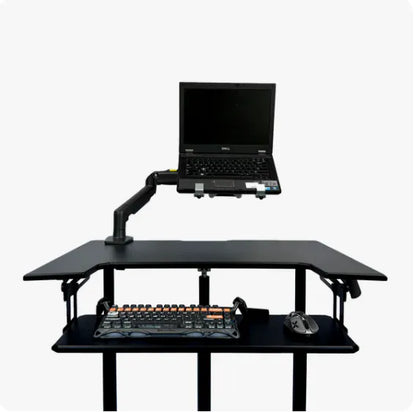 ONLINE Mobile WHEELY Sit Stand Desk Work Station 899X564MM FDS301