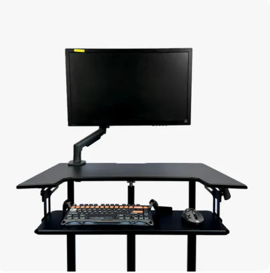 ONLINE Mobile WHEELY Sit Stand Desk Work Station 899X564MM FDS301